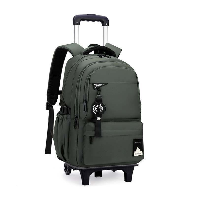 Mochila escolar con barra de tracción de moda de pescado natural transfronterizo Mochila escolar para estudiantes de secundaria y preparatoria de gran capacidad para hombres