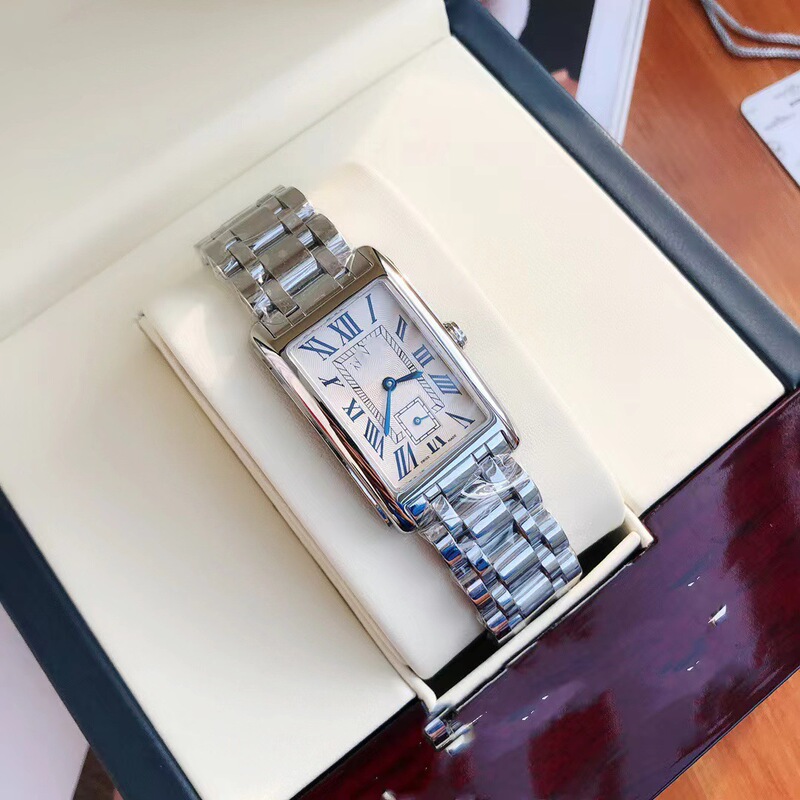 High-end Langjia Women's Watch Wiener Fashion Square Quartz Watch Women's Chattering Explosions High-end Women's Watch D-hair