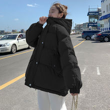 中款棉服冬季女2025年新款棉袄韩版学生宽松面包服洋气棉衣外套潮