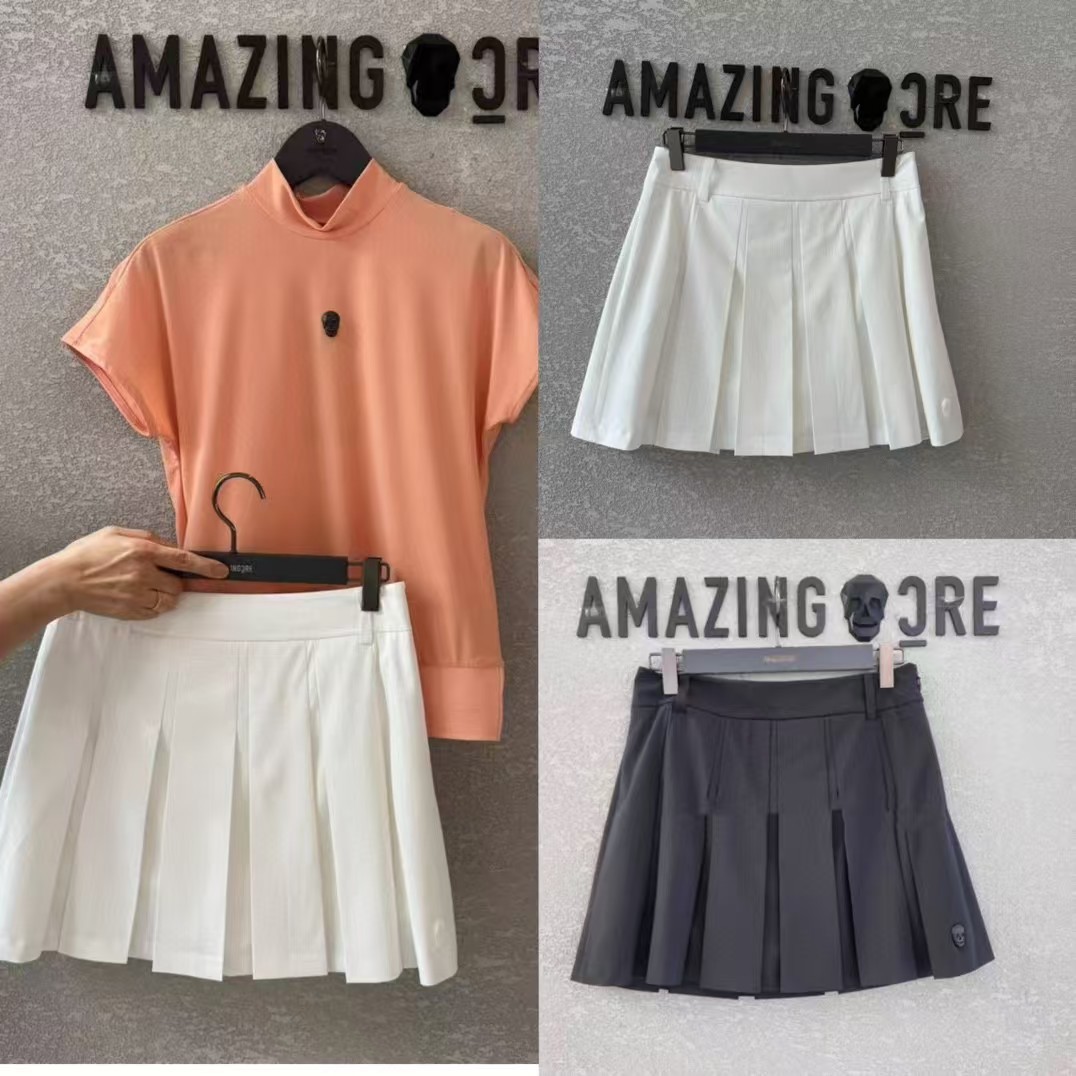 New Women's Golf A-Line Half-Length Thin Skirt with Three-Dimensional Tailoring, Elegant, Slim Fit, Versatile and Slimming