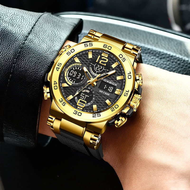 Electronic universal high quality men's watch for leisure, (Cross-border trading), wholesale