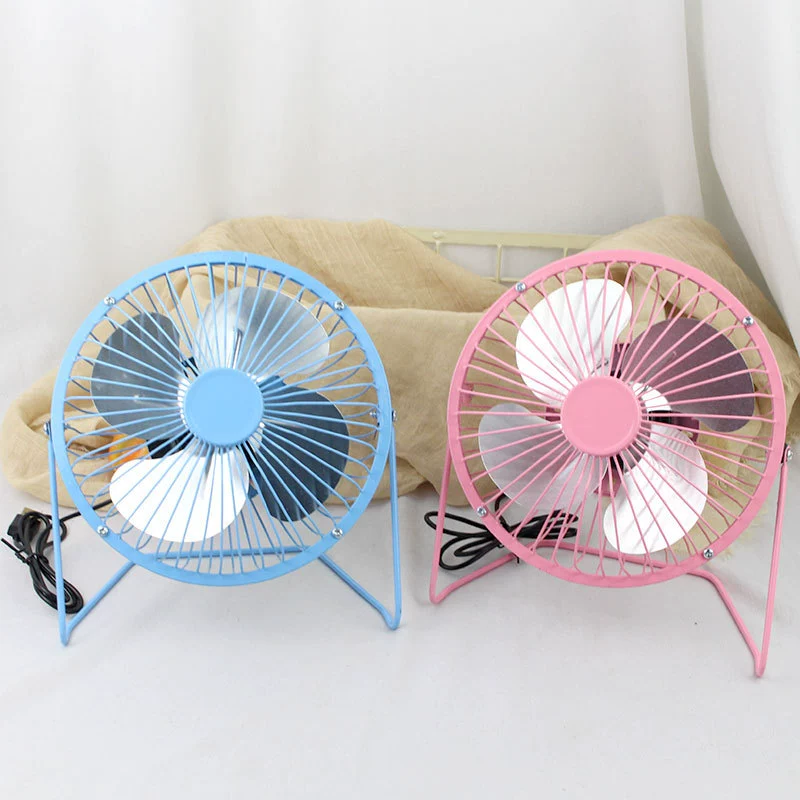 6-дюймовый USB-настольный маленький вентилятор из кованого алюминиевого листа вентилятор летний сотрудник подарок офисный настольный вентилятор