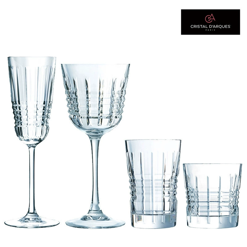 Import retro crystal wineglass for whiskey