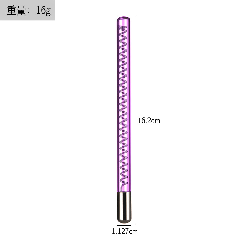 Instrumento de electroterapia de alta frecuencia accesorios de instrumentos de belleza luz roja luz púrpura luz azul electroterapia varilla electroterapia peine tubo de vidrio accesorios