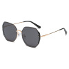 Capacious fashionable trend sunglasses, metal glasses