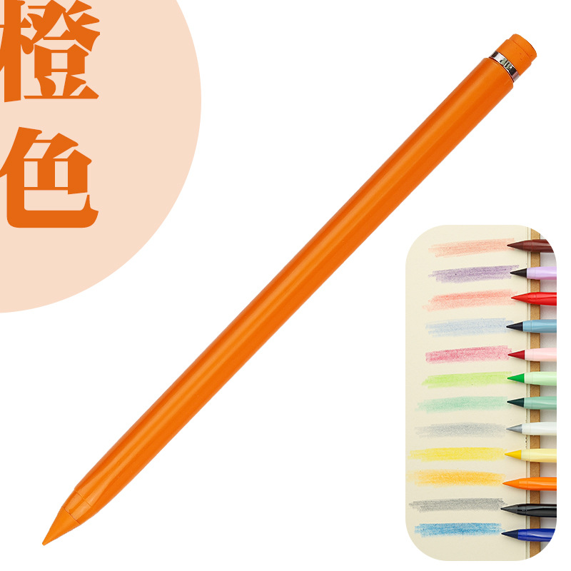 12 color eterno lápiz borrable color plomo positivo postura lápiz pluma de color de los niños no hay necesidad de cortar estudiante lápiz de pintura