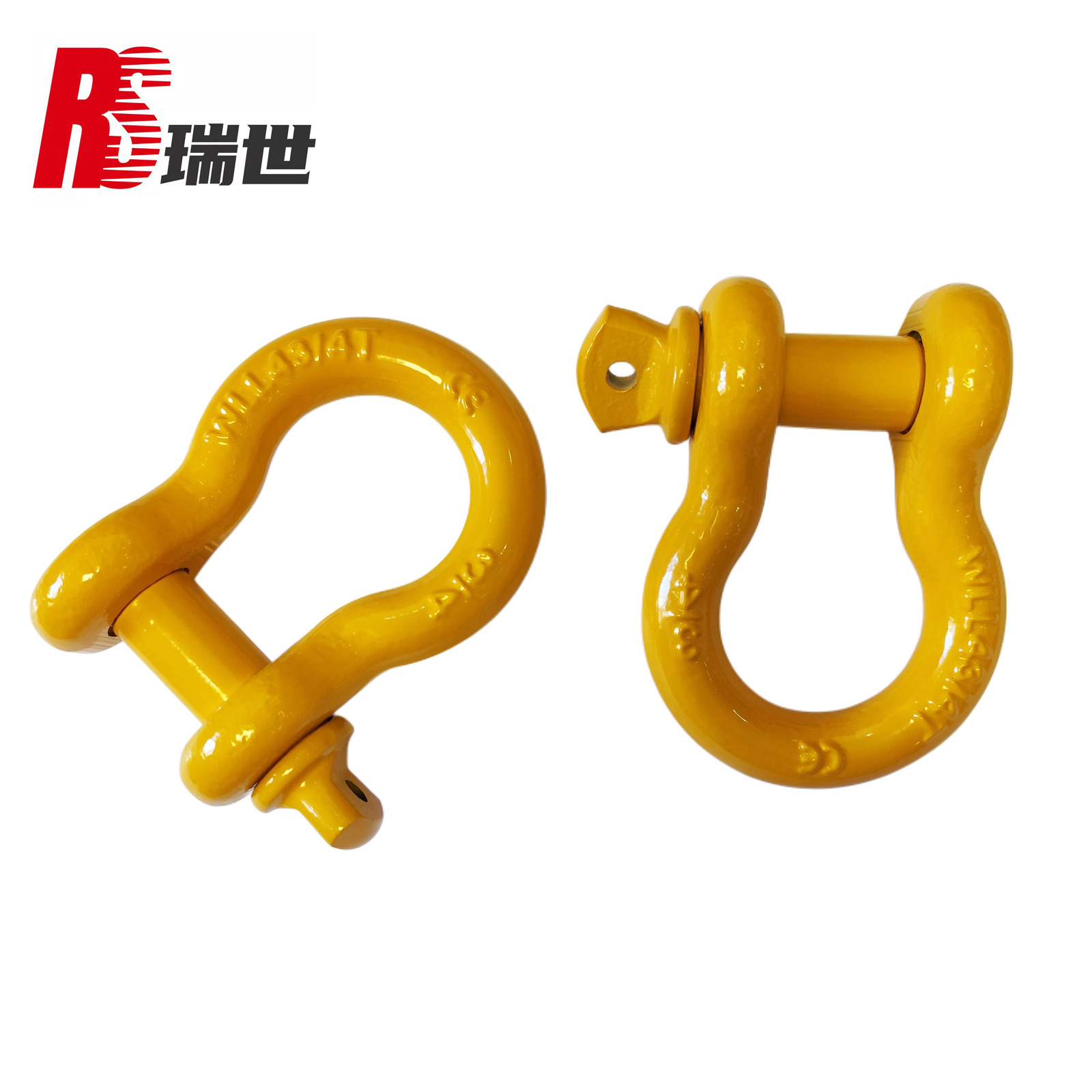 越野车拖车卸扣209美式越野自救拖车钩4.75弓形卸扣黄色新款