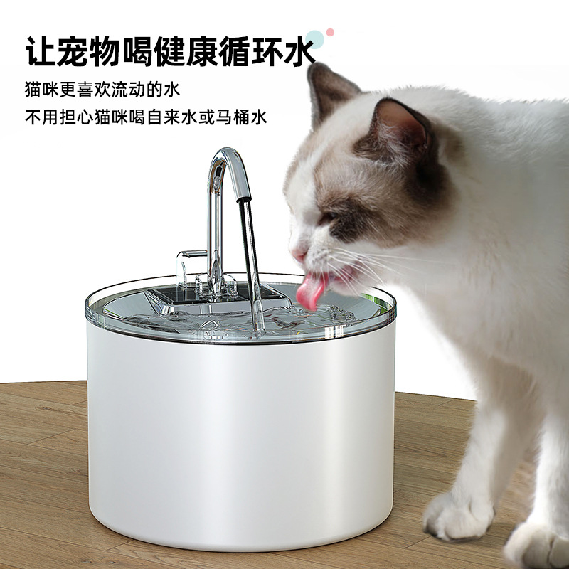 Gatos y perros dispensadores de agua automáticos de flujo silencioso filtro de ciclo cerámico depurador de agua para mascotas Amazon nuevo image 4