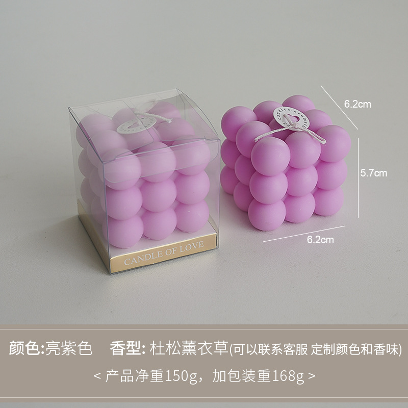 Cubo de Rubik Vela Regalos de mano Ambiente creativo transfronterizo Adornos hechos a mano Regalos de cumpleaños Personalización de velas aromáticas