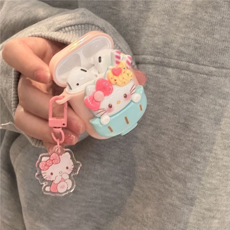 Cute Hello Kitty Wireless Bluetooth Headset High Sound Quality Huawei vivo for OPPO Apple Binaural Sports Headset