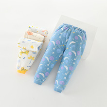 宝宝保暖裤三层夹棉内胆秋冬男童加厚长裤婴儿棉裤冬季睡裤可开档