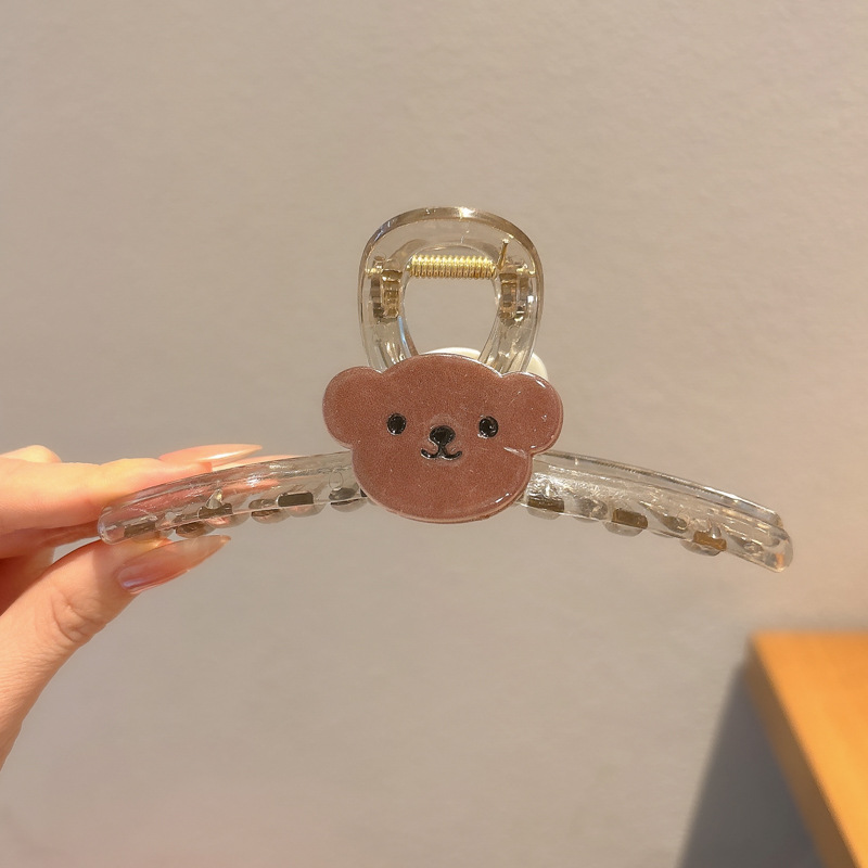 3#[transparent color] large bear grip-13cm