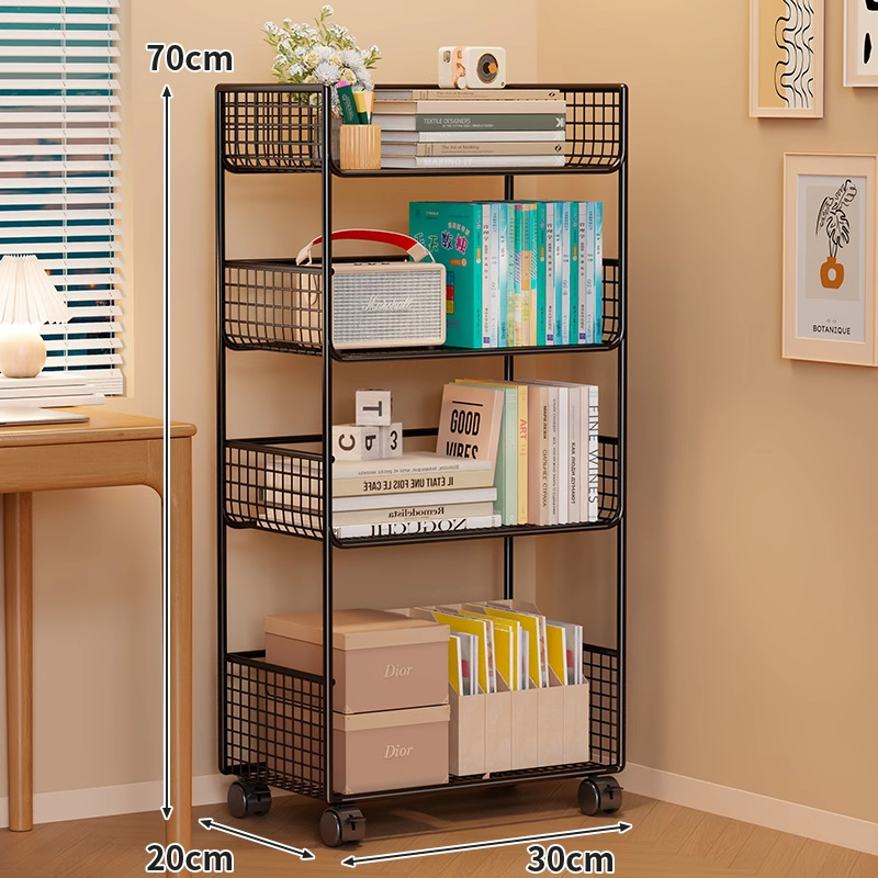 Estante Organizador Estrecho Multicapa, De piso para Baño
