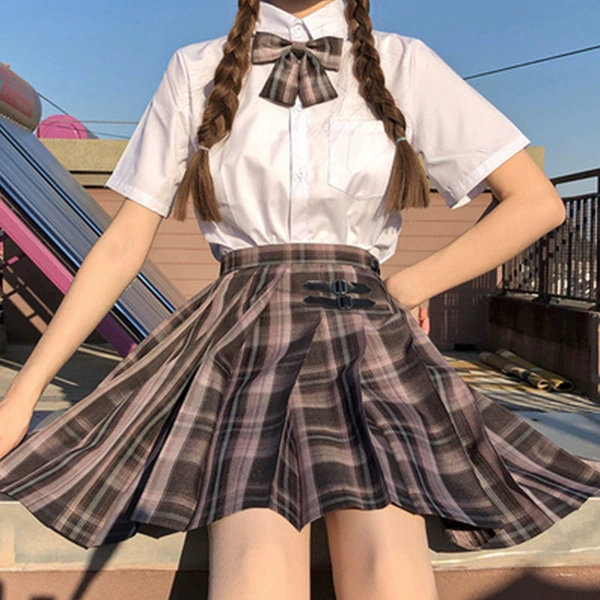 Ge Ge Skirt White Short Seven -piece Set
