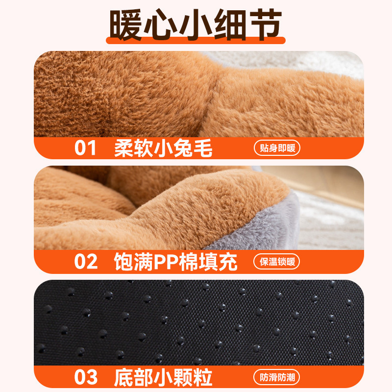 花瓣猫窝冬季加厚保暖可拆洗宠物窝圆窝小型犬狗窝用品一件代发|undefined