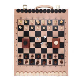 跨境木质国际象棋棋盘组合套装 便携西洋棋益智棋牌游戏现货批发