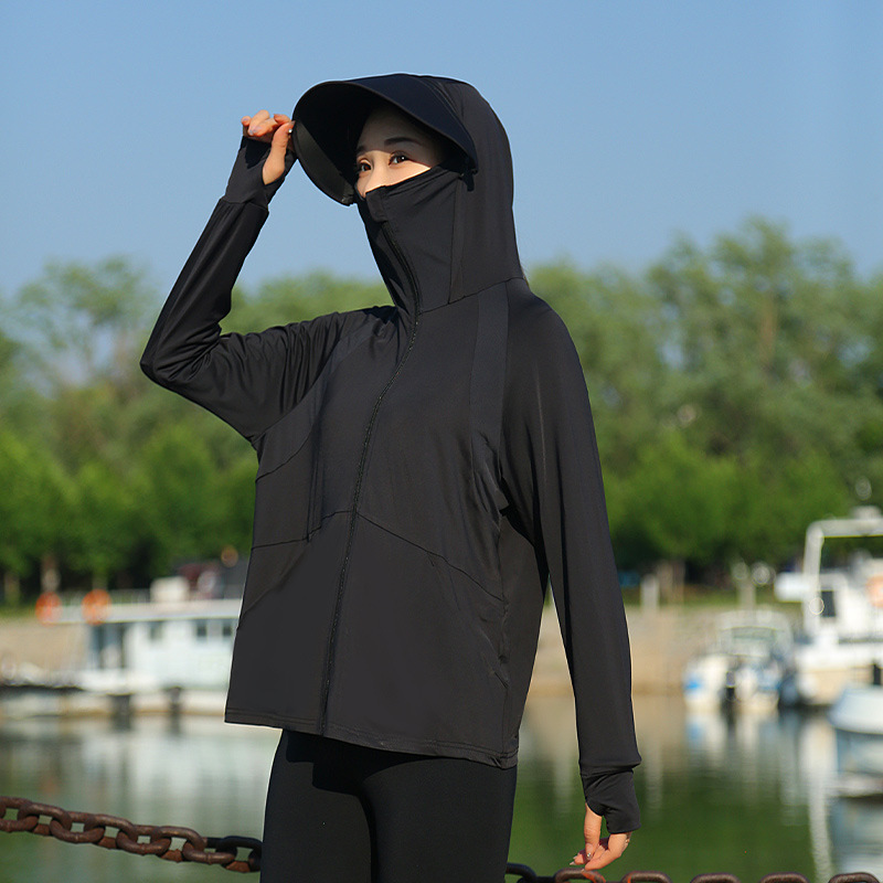 女性の超見栄えの良い日焼け止め服女性の夏 2025 新しい抗 UV アイスシルククール日焼け止め服通気性と薄い|undefined