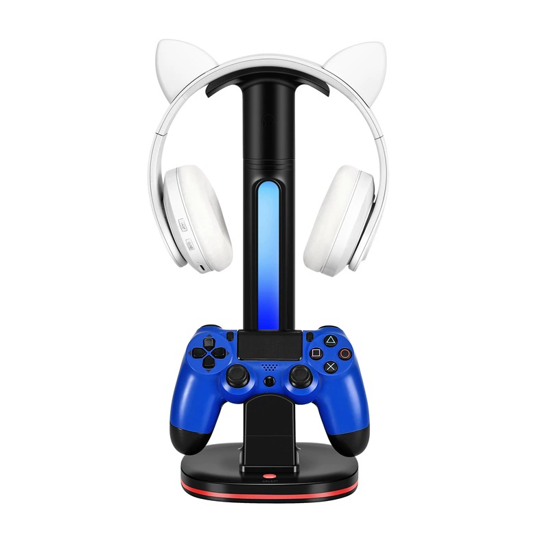 PS5/PS4/XBOXSERIESX/SWITCH Pro handle charging bracket with headset hanging rack RGB color lamp