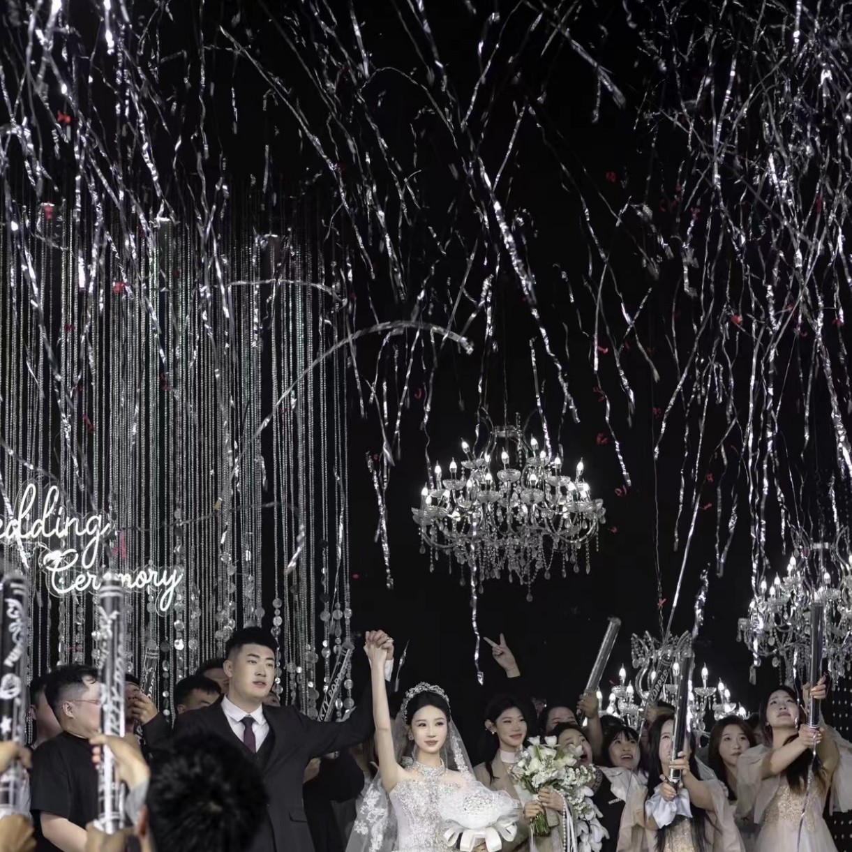 80#실버 리본 경례(업그레이드된 이중 볼륨) 필름 아티팩트