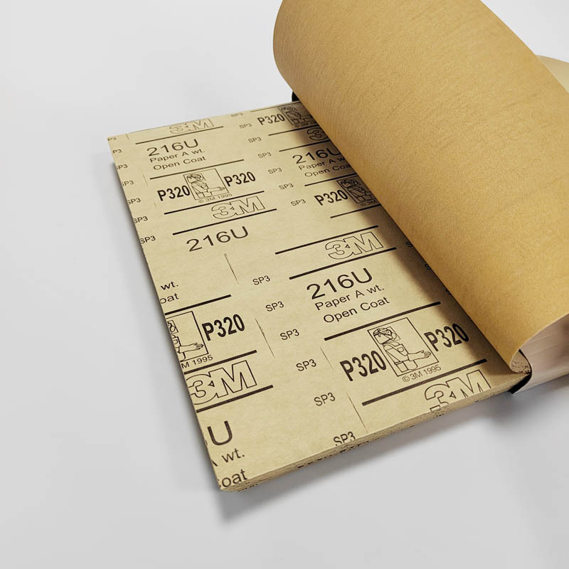 3M216U砂纸 开口涂层氧化铝磨料 可以切割油漆 底漆 玻璃纤维表面