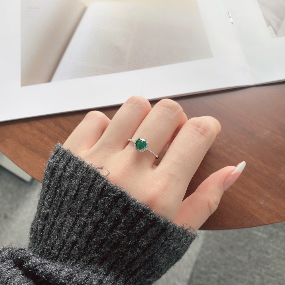 Women'S Gender 925 Sterling Silver Zircon Square Rings