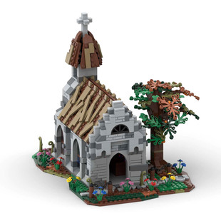 C7478 Medieval Rural Church with Internal Modular Building 1130 Particle Count