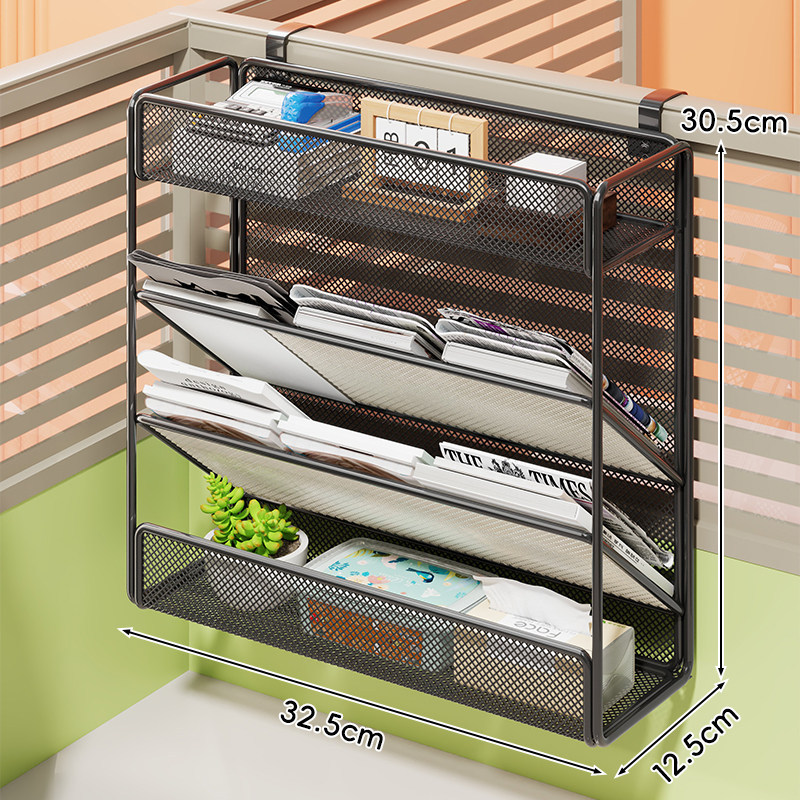 Organizador de Archivos de Pared A4 de Metal Multifuncional para Oficina image 10