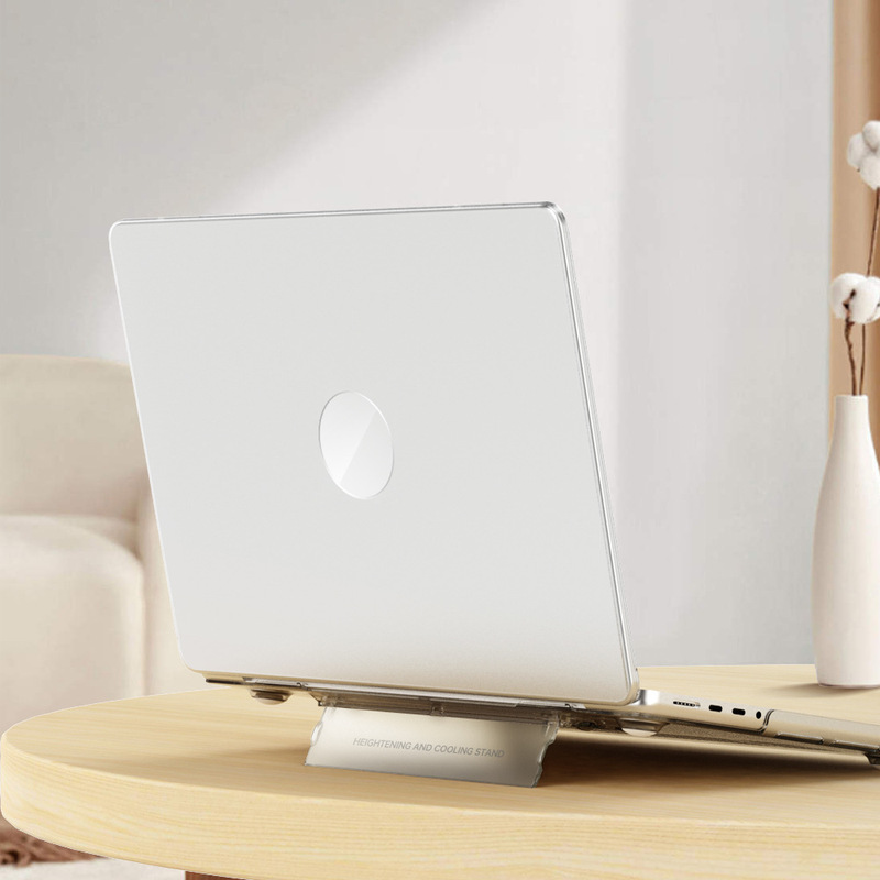 MacBook Protective Case Air13.3 Crystal Transparent Computer Case Suitable for Apple Laptop M4 Stand Case