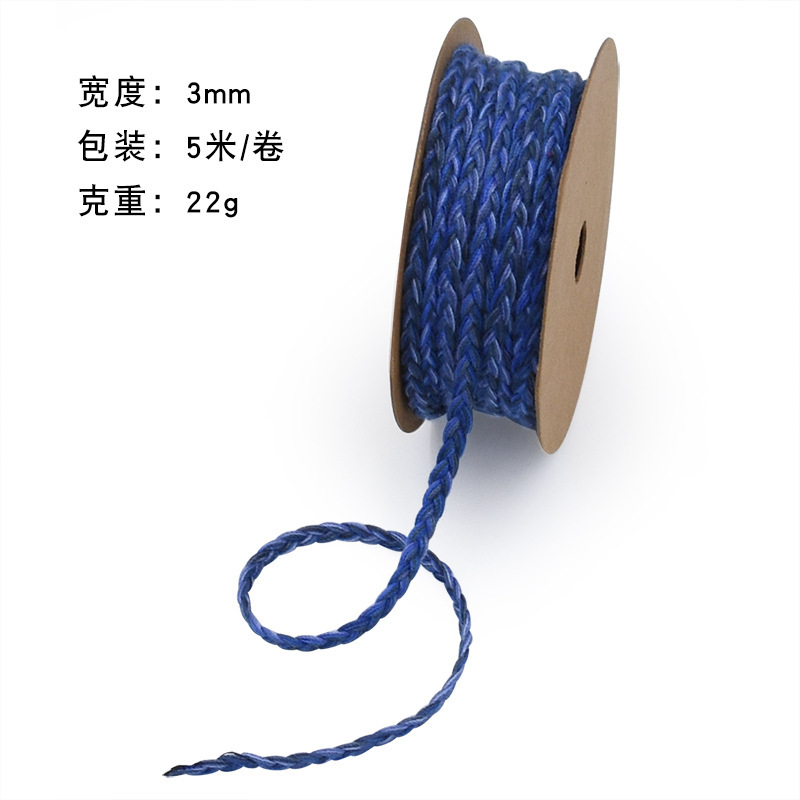 Nuevo cactus transfronterizo impresión de tortuga hoja de algodón cinta jardinería en maceta decoración doméstica DIY cuerda de madera de algodón