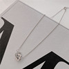 Pendant, small design necklace, chain for key bag  heart shaped, European style, simple and elegant design, trend of season