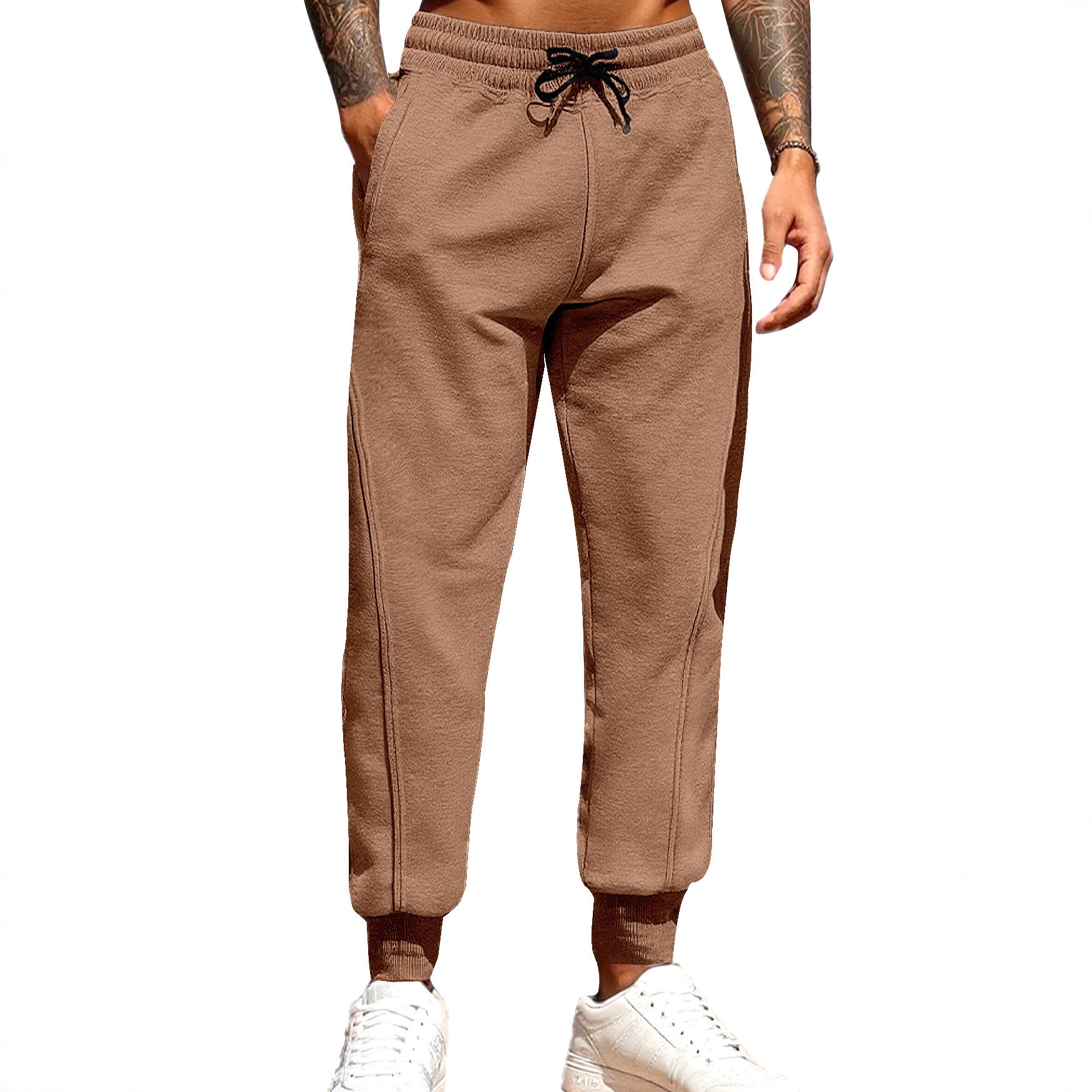 Fábrica transfronteriza de Europa y América Amazon TEMU al por mayor nuevos pantalones deportivos casuales de moda masculina