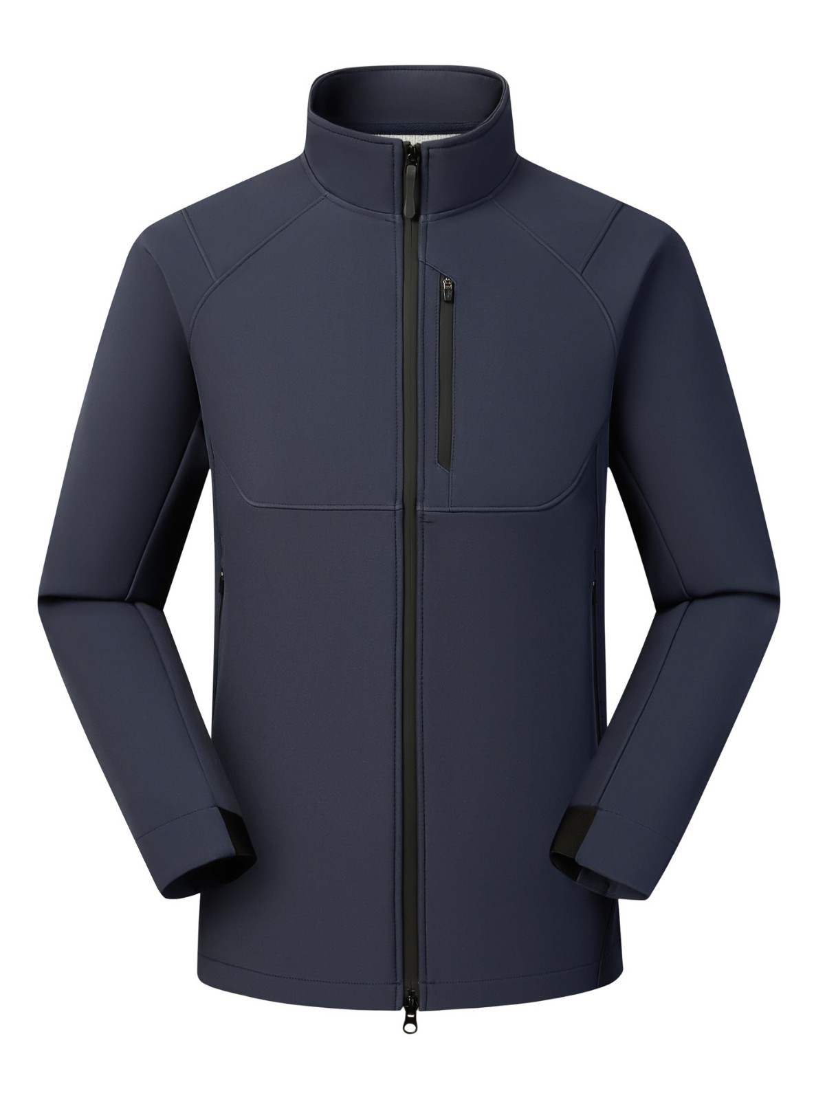 Chaqueta Impermeable de Cuello Alto Unisex de Mezcla de Fibra Sintética, De Secado Rápido, Impermeable, para Senderismo