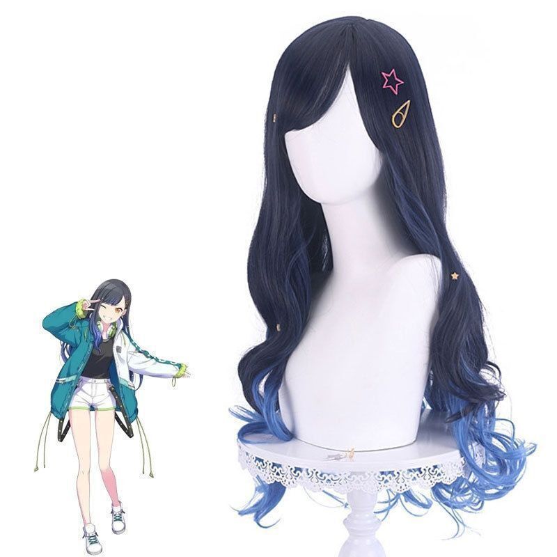 World Project Colorful Stage Shiraishi an Cosplay Wig with Side Parting and Realistic Scalp Rose Net World Project Colorful Stage Shiraishi an Cosplay Wig with Side Parting and Realistic Scalp Rose Net