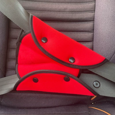 Anti-Neck-Strangling Shoulder Pad Set for – Seat belt shoulder pad - single-red-triangle