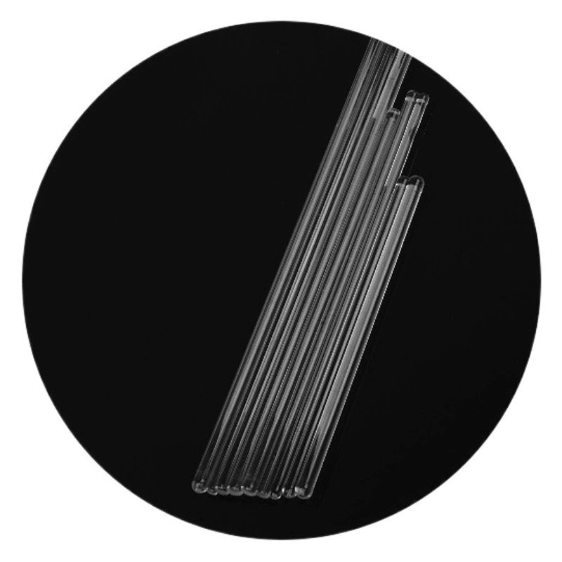 Стеклянный стержень 20 см, гладкая головка для выпечки, твердый стеклянный стержень, стержень для перемешивания, изготовленный на заказ, высокотемпературный боросиликатный лабораторный стеклянный стержень