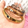 Manufacturer's direct bracelet does not drop color round 30OM bracelet engraving bangles bracelet