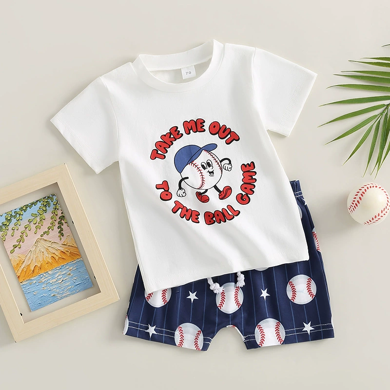 Summer baseball set for early age, with short sleeve