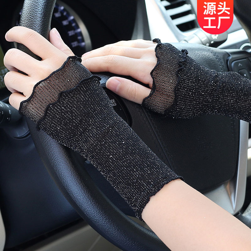 Factory direct fake sleeve mesh sleeve women's thin cuff wristlet cover scar cover tattoo decorative gloves wholesale
