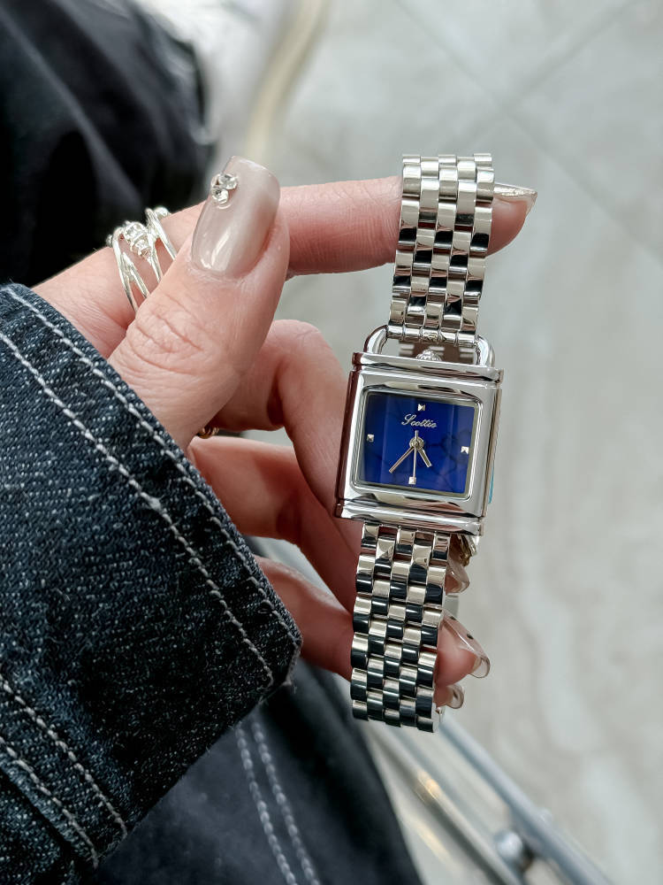 Watch Classification Pointer Display Type Business Solid Color Butterfly Double Snap Quartz Watch
