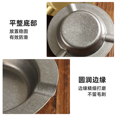 Retro Stainless Steel Ashtray: Car ashtray
