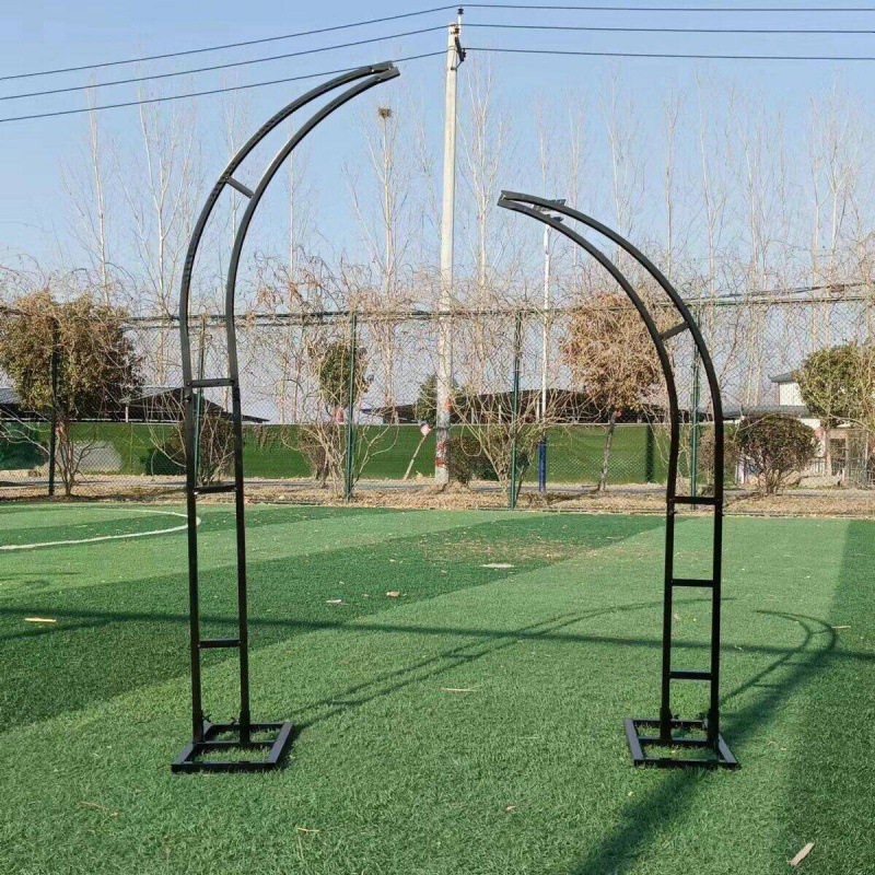 New Wedding Iron Arch Flower Stand Horn Door Sheep Horn Door Outdoor Wedding Layout Arch Wedding Door Decoration