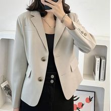 黑色西装外套女小个子秋装年新款女上衣新品感质感正装小西服