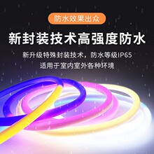 led霓虹柔性圆形灯带360度软灯带户外防水广告220v圆形通体软灯条