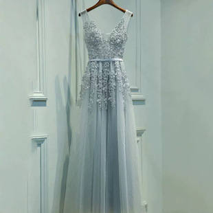 2025 New Evening Dress Banquet Elegant High-end Chorus Dress Long Dress Sexy Host Dress Women