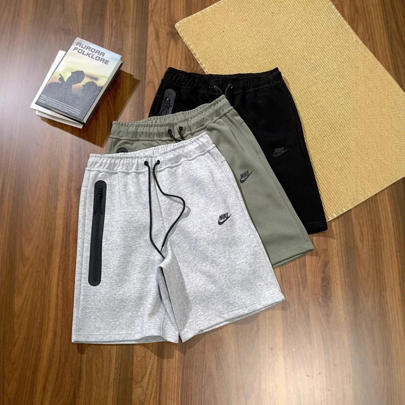 Cross-Border Nk Shorts Tech Fleece Men's Knitted Side-Sealed Large Pocket Sports Shorts Five-Point Pants Cross-Border Nk Shorts Tech Fleece Men's Knitted Side-Sealed Large Pocket Sports Shorts Five-Point Pants