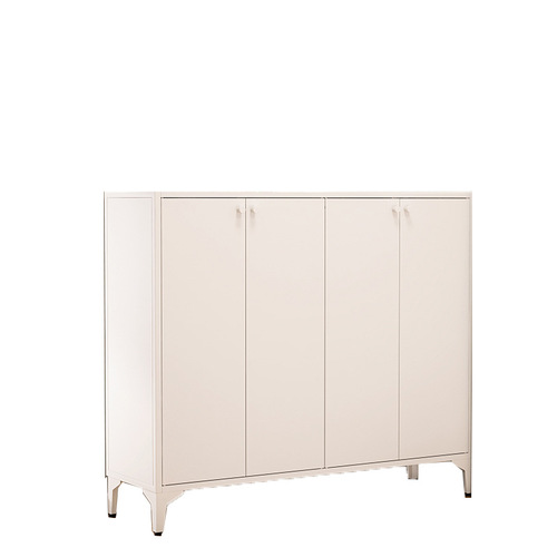 Home steel shoe cabinet entryway shoe rack modern minimalist large capacity storage cabinet indoor and outdoor with door storage cabinet