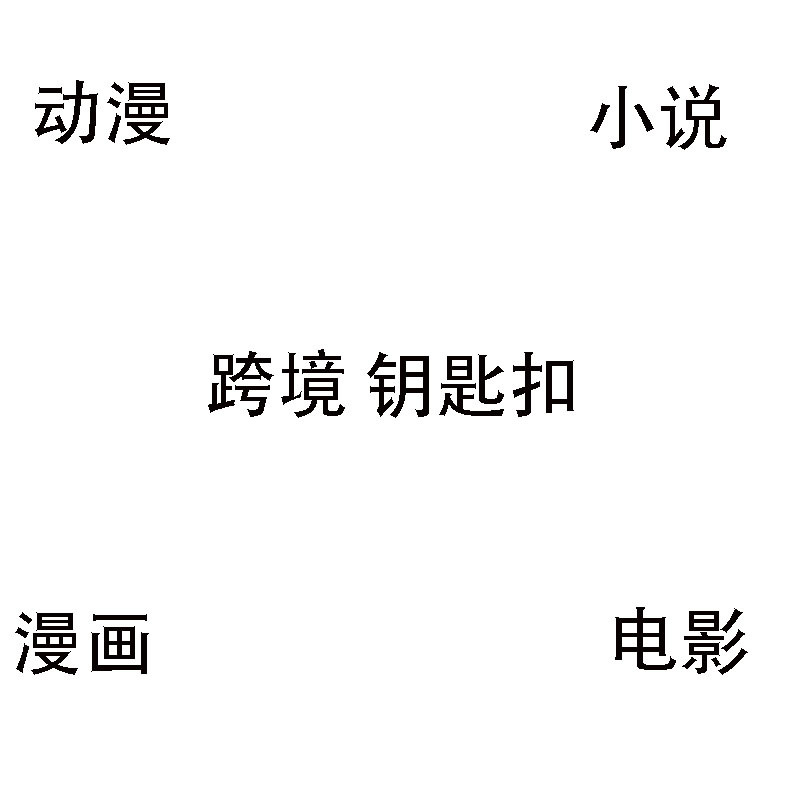 跨境 卡通 动漫 钥匙扣挂件 手办 礼品