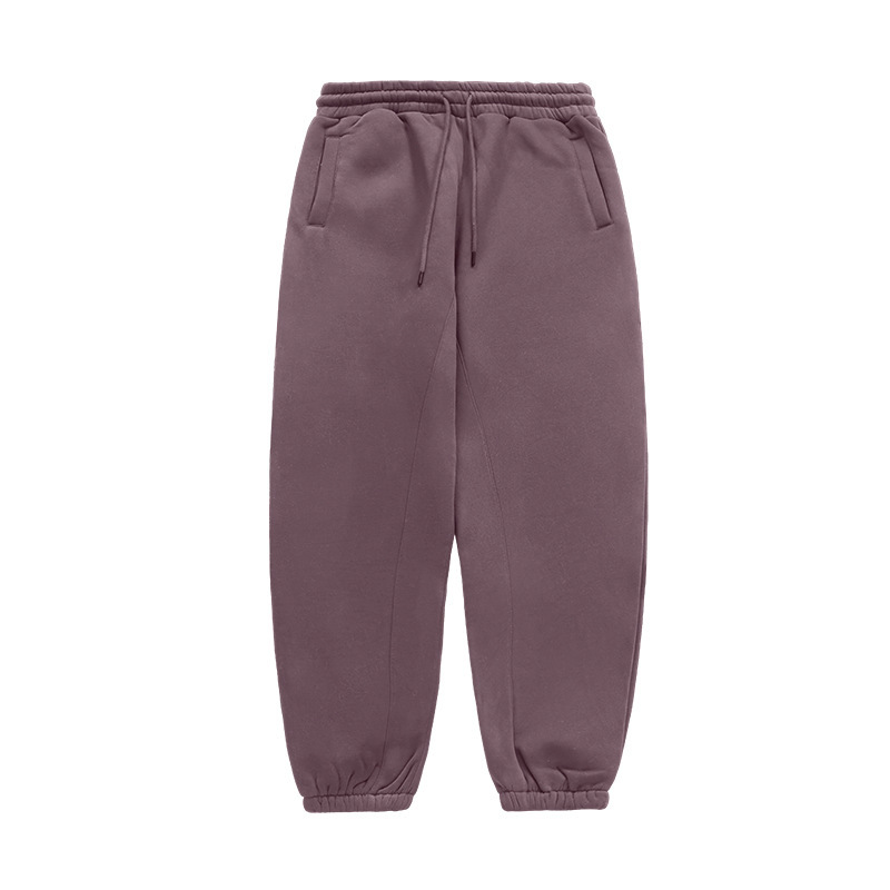 JIE ZHAN MEN'S | アメリカンフード付きスーツ2025春新作プラスベルベット厚みのある10色フリーススウェットシャツとスウェットパンツ|undefined