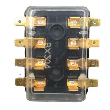 现货优惠BX304保险丝盒四路保险丝盒4路管式保险丝盒农用机械保护