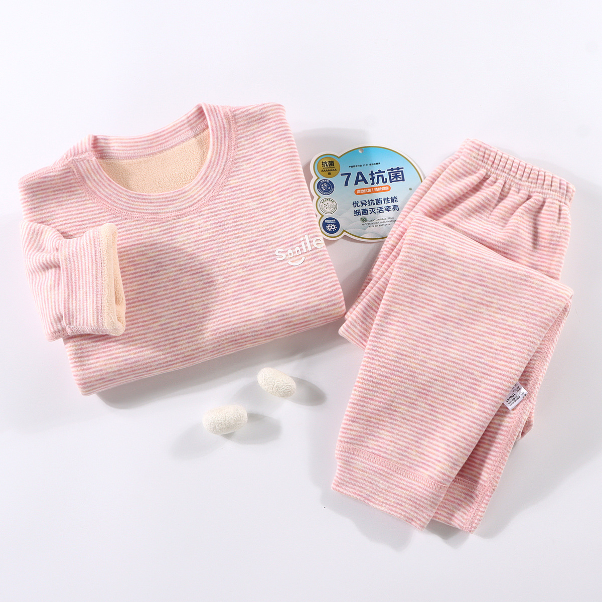 Pijamas de terciopelo de otoño e invierno para niños, traje cálido de terciopelo Oli colorido deshuesado para bebés, ropa de otoño gruesa para niños de mediana edad, pantalones largos
